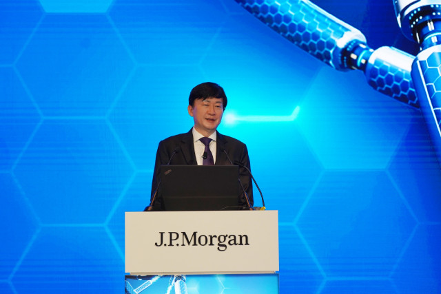 존림 삼성바이오로직스 대표의 2023 JPM 메인트랙 발표 모습