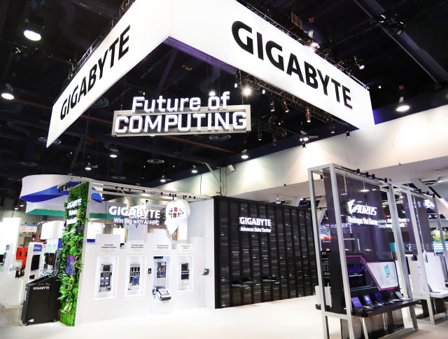 GIGABYTE’s presentation at CES includes cutting-edge AI/HPC servers, servers for advanced data centers, green computing solutions, AIoT, and AI-powered flagship computers, embodying the booth theme “Future of COMPUTING”. (Photo: Business Wire)