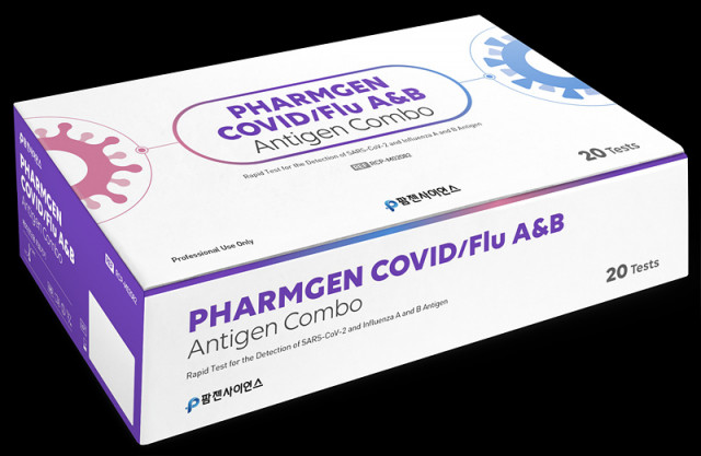 팜젠사이언스가 KFDA 허가를 획득한 ‘PHARMGEN COVID/Flu A&B Antigen Combo’