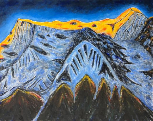 최동열 작가의 2012~2013년 작, Annapurna 3 & Gangapurna Glacier, oil on canvas, 130×162cm