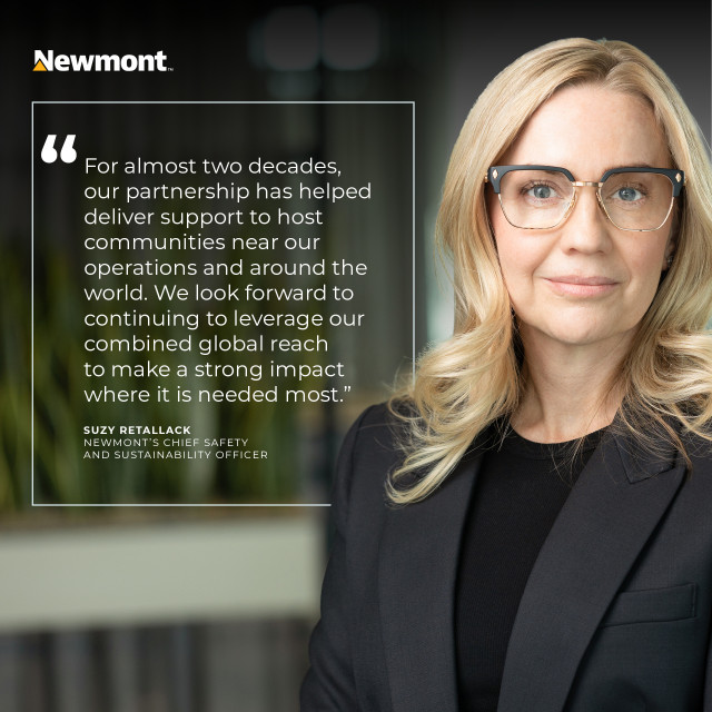 Suzy Retallack, Newmont’s Chief Safety and Sustainability Officer, shares the importance of Newmont&...