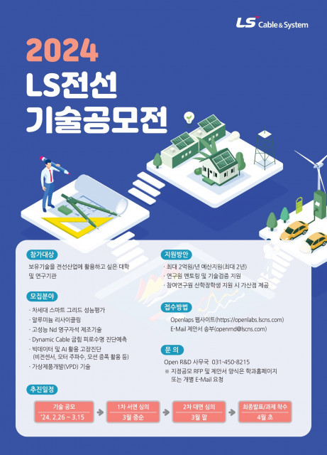 2024년 LS전선 기술공모전 포스터