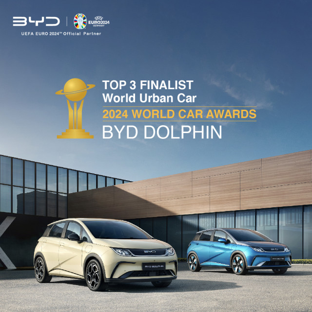 BYD DOLPHIN shortlisted in the Top 3 for “World Urban Car” category (Photo: Business Wire)