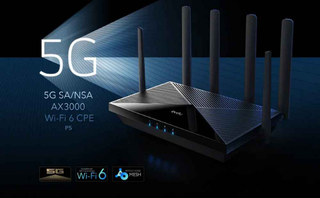 큐디 P5 5G SA/NSA AX3000 Wi-Fi 6 유무선 라우터