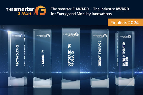 The finalists for The smarter E AWARD 2024 have been announced in the five categories. (© Solar Prom...