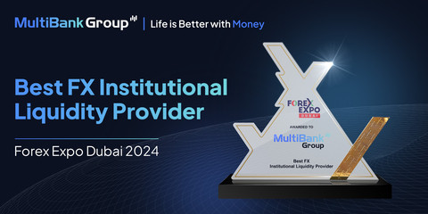 MultiBank Group Awarded ‘Best FX Institutional Liquidity Provider’ at Forex Expo Dubai 2024 (Graphic: Business Wire)