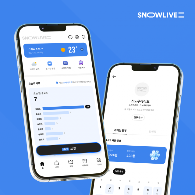 스키장 통합 플랫폼 스노우라이브, 겨울 시즌 앞두고 앱 전면 개편