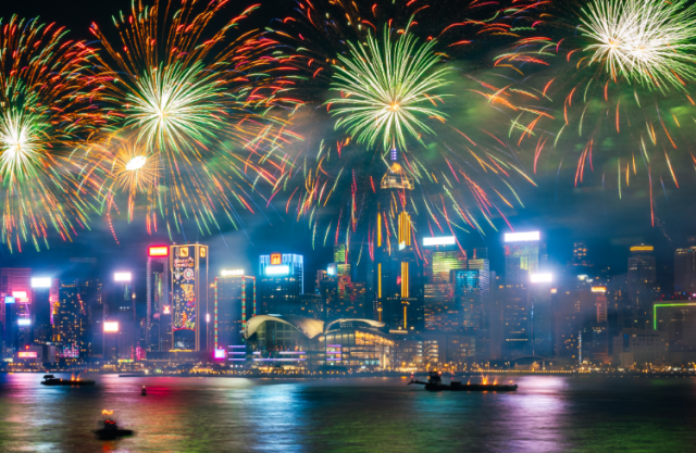 Marvel in the new year with Lunar New Year Fireworks Display (Stock photo, credit: Hong Kong Tourism...