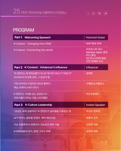 2025 DMC 인터네셔널 인플루언서 컨퍼런스 카드뉴스