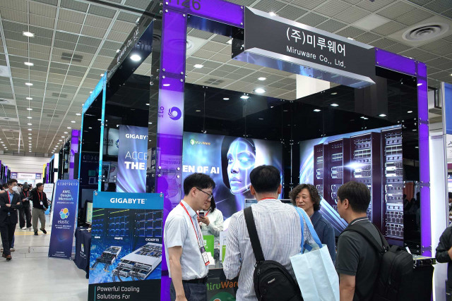 ‘AI EXPO KOREA’ 미루웨어 부스 전경