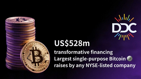 This transformative financing – among the largest single-purpose Bitcoin raises by any NYSE-listed company – accelerates DDC's mission to establish one of the most valuable corporate Bitcoin holdings.
