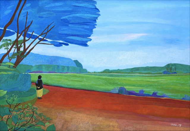 Breathing, 116.8 X 80.3cm, opaque color on canvas, 2025