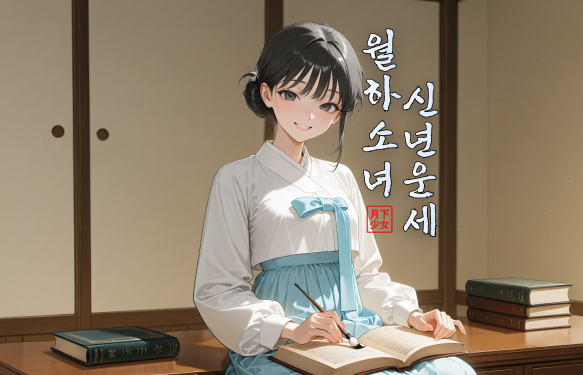 웹툰형 신년운세 - 월하소녀 신년운세