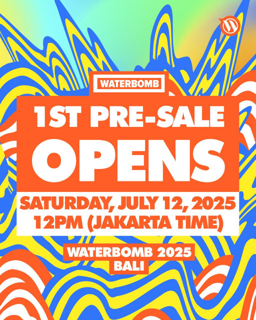 WATERBOMB BALI 2025 ticket open poster
