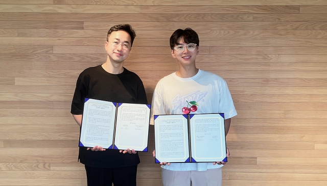 왼쪽부터 오디오가이 최정훈 대표, 스위트앤데이터 안재관 대표