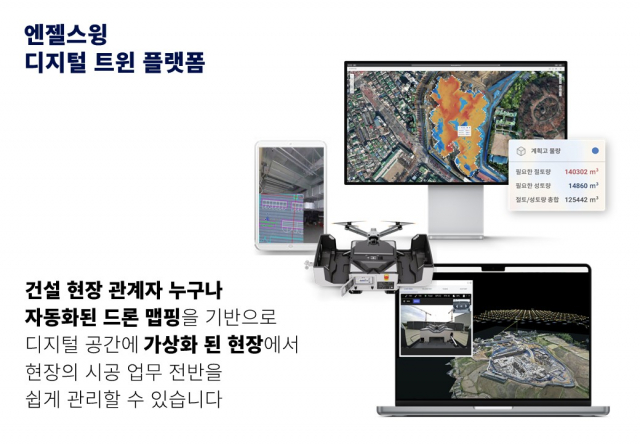 건설 현장 드론 자동 측량 및 활용 디지털 트윈 플랫폼, 엔젤스윙