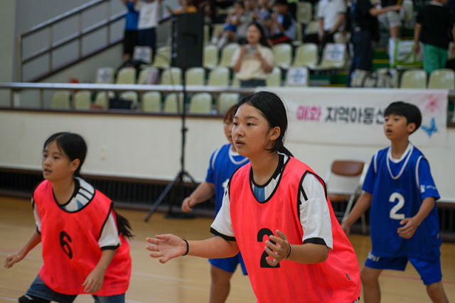 피구대회 경기 모습