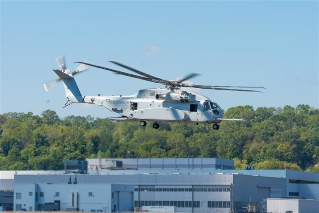 시코르스키는 2025년 9월 미 해병대에 20번째 CH-53K® 대형기동헬기를 인도했다. 해당 헬기는 애리조나주 유마에 위치한 해병대 항공기지(MCAS)에 배치될 예정이다(이미지 제공: 록히드마틴 시코르스키)