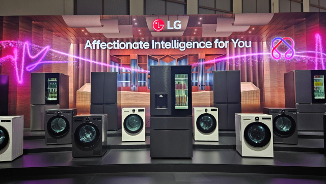 LG AI 가전의 오케스트라(LG AI Appliances Orchestra) 전시 모습(제공=에이프레임)
