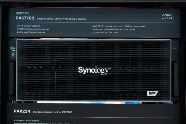 시놀로지, 첫 올-NVMe 스토리지 ‘PAS7700’ 출시 예정
