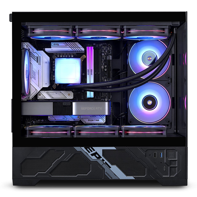 ‘LIMPID SC-M5 PLUS BONITO EDITION’의 가장 큰 장점은 시각적 개방감을 강조한 2면 파노라믹 뷰 디자인이다. 전면과 측면을 강화유리로 구성해 시스템 내부가 한눈에 드러나며, RGB 튜닝 효과를 극대화한다. 케이스 패널은 이지락 원터치 방식으로 설계돼 공구 없이 간단히 탈부착할 수 있어 조립과 유지보수 과정이 편리하다. 데스크테리어 트렌드를 고려한 미니멀한 외형과 내부 연출 효과는 게이머와 크리에이터 모두에게 만족감을 제공한다