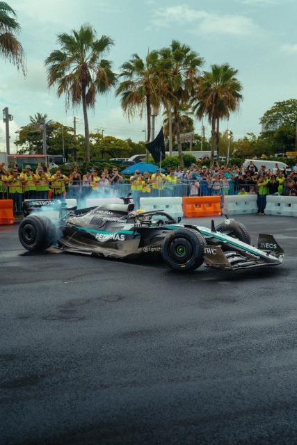 메르세데스-AMG F1 W13 E 퍼포먼스 푸에르토리코 데모 런(© Mercedes-Benz Group AG)