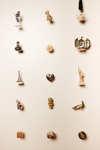 Estée Lauder solid fragrance compact wall – which includes 272 heritage compacts. Ranging from 1970s-2010s.