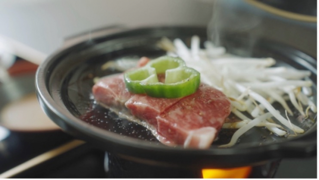 투어에서 제공하는 여우 밥상(여우 고젠)