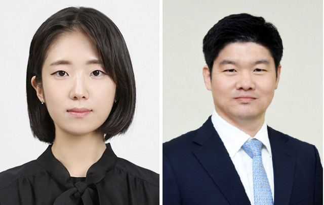 왼쪽부터 김산하 석사과정생(제1저자), 박대룡 교수(교신저자)