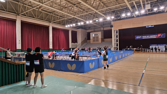 2025 탁구 디비전리그 충북 본선 경기 모습