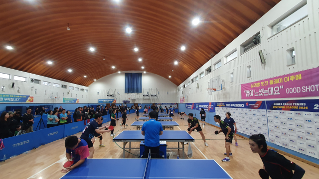 2025 탁구 디비전리그 제주 본선 단체 사진