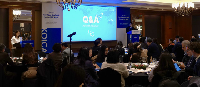 KOICA 분쟁취약국지원 사업 및 인도적 지원 민관협력사업 성과공유회 현장