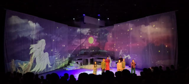 미디어아트형 실감 뮤지컬 ‘해녀와 영등’ 공연 장면