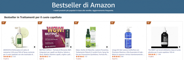 아마존 이탈리아에서 베스트셀러 1위를 차지한 아로마티카 ‘로즈마리 루트 인핸서’ 제품