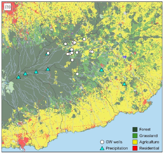제주삼다수 지하수 생성 연령 규명 연구(연구 지역 위치도)