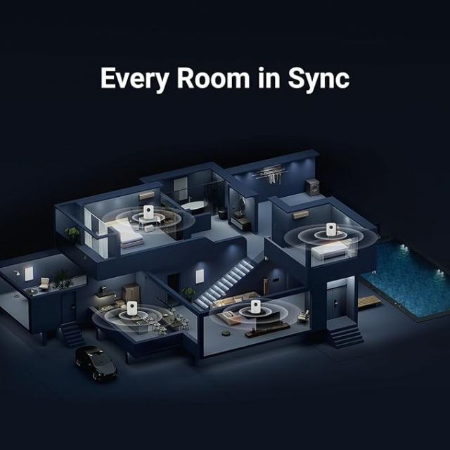 ‘WiiM Sound’는 멀티룸 구성이 가능하다. 스테레오 페어링 또는 홈시어터 서라운드 시스템의 일부로 활용할 수 있다