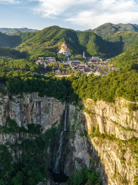 닝보 설두산 전경