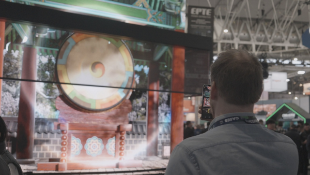 ‘K-컬처’ 담은 미디어아트 전시 모습(제공=에이프레임)