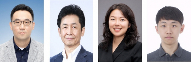 왼쪽부터 서울대학교 전기정보공학부 유선규 교수(공동 교신저자), 서울대학교 전기정보공학부 박남규 교수(공동 교신저자), 서울시립대학교 전자전기컴퓨터공학부 박현희 교수(공동 교신저자), 서울대학교 전기정보공학부 김경훈 연구원(제1저자)
