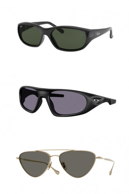 위에서부터 레이밴 ‘대디오’, 오클리 ‘네오포마’, 올리버 피플스 ‘에디션 1’