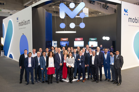 Mobileum team at MWC Barcelona 2026.