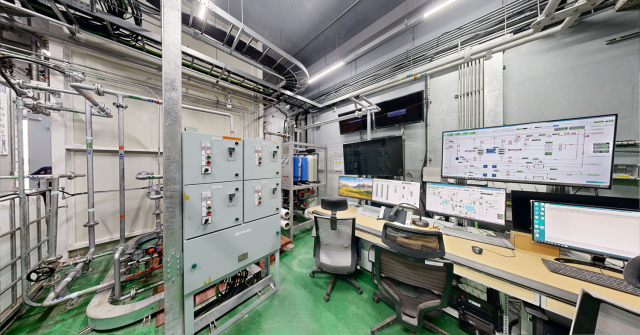 해양에너지 기반 해양그린수소 생산 시스템 내부