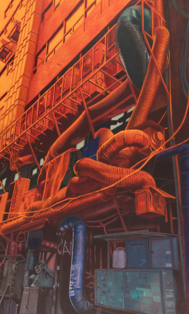 도시 풍경을 묘사한 대형 작품 ‘Vents’