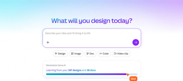 With persistent memory, Canva AI understands how you work, keeping every project on brand, applying your style automatically, and evolving over time.
