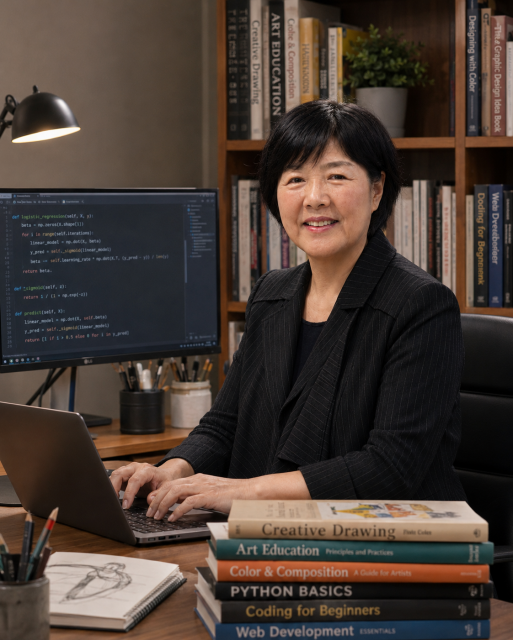 홍선생미술의 여미옥 대표가 AI를 활용해 코딩을 독학해 개발한 ‘한자좋아좋아’ 앱이 무료 배포됐다