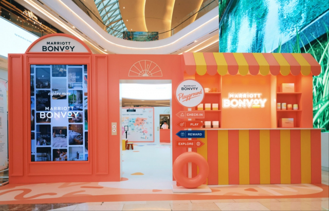 ‘로열-티 바이 메리어트 본보이(Loyal-Tea by Marriott Bonvoy)’ 팝업스토어 전경