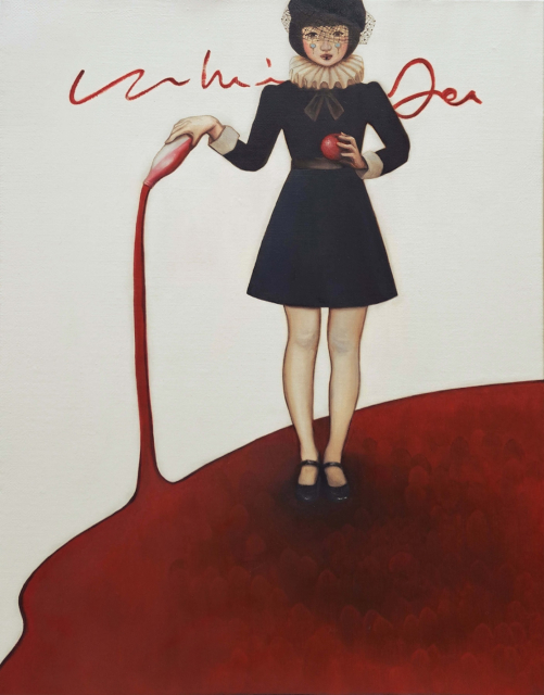 The Spilled Apple, Oil on Canvas, 40.9x32.0cm, 2026
