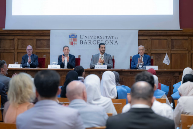 Sultan Bin Ahmed attends Media Master’s Graduation in Spain (Photo: AETOSWire)