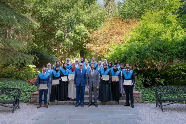 Sultan Bin Ahmed attends Media Master’s Graduation in Spain (Photo: AETOSWire)