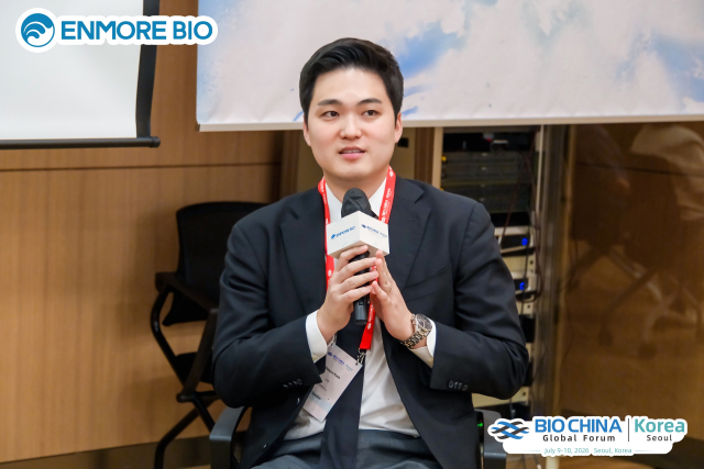 BIOCHINA Global Forum에서 CMC 전략을 주제로 패널토론에 참여한 입셀 남유준 부사장(CSO)